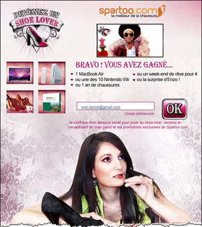 la campagne spartoo 'devenez un shoe lover'