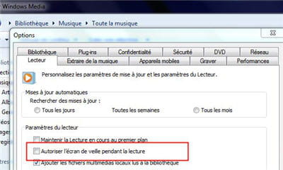 bien vérifier que cette option n'est pas cochée !