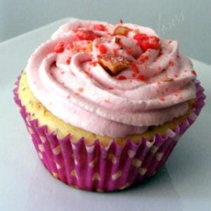 cupcakes citron vert-pavot, chantilly framboise
