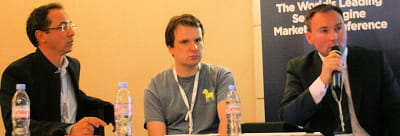 de gauche à droite : bernard lukey, directeur général de yandex europe, fedor