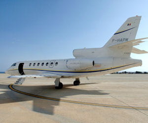 michelin air services, la compagnie aérienne du groupe, exploite deux falcon 50