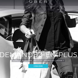 uber, pour voyager plus facilement.