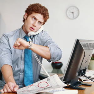 vous attendez le dernier moment pour vous mettre au travail.