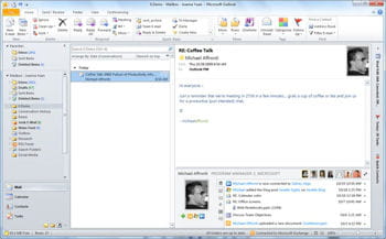 ocs permet la convergence mail, messagerie, avec un brin de téléphonie.