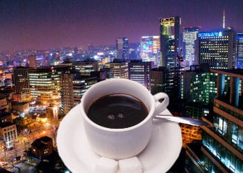 le café est encore peu consommé en corée du sud, à part d'une clientèle