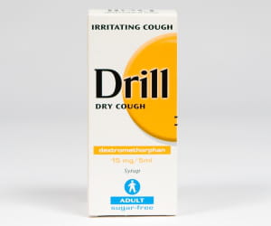 drill toux sèche 5 mg, flacon 125 ml.