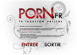 page d'accueil du site porn.fr