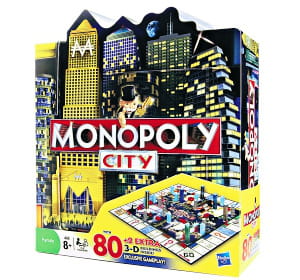 le monopoly city comporte des buildings en 3d.