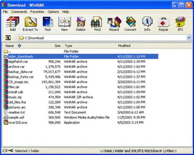 logiciel de compression et de décompression