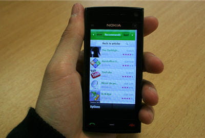 les applications sur l'ovi store de nokia