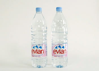un euro = 2,55 litres d'eau minérale
