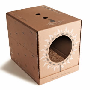 elle est fabriquée exclusivement à partir de déchets de bois.