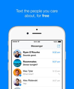 l'application de messagerie de facebook.