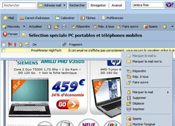 l'outil de mail et ses options