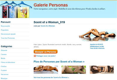 copie d'écran de l'extension getpersonas pour firefox.