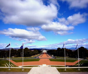 une vue de canberra.