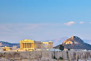 une vue de grèce.