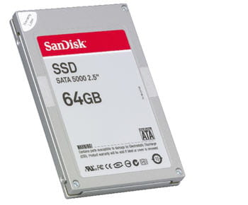 le modèle de disque dur ssd 64 gb de sandisk