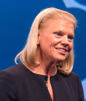 ginny rometty est à la tête d'ibm depuis 2012.