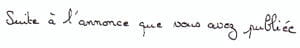 ecriture arrondie