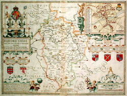 une carte antique de john speed.