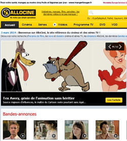 capture d'écran allociné