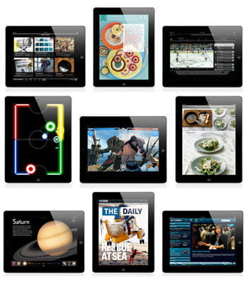exemples d'applications possibles sur ios 4.3 pour ipad 2.