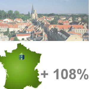 la 5e ville française qui gagne le plus d'habitants est chessy.