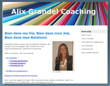 capture d'écran du site d'alix grandel.