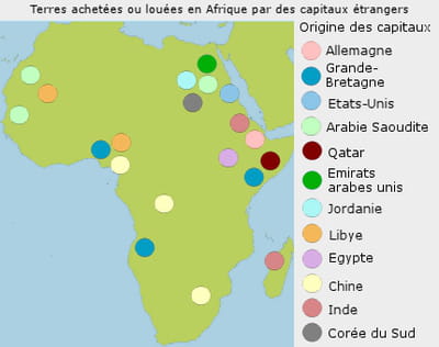 le soudan ou l'ethiopie louent volontier leurs terres aux étrangers pour