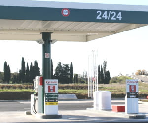 le prix du gazole dans les stations casino a baissé de 3,95% en 2009.