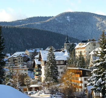 une vue de villard de lans.