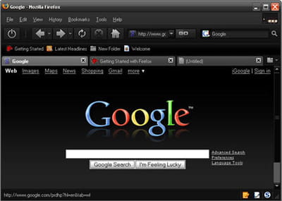 exemple de thème pour firefox.