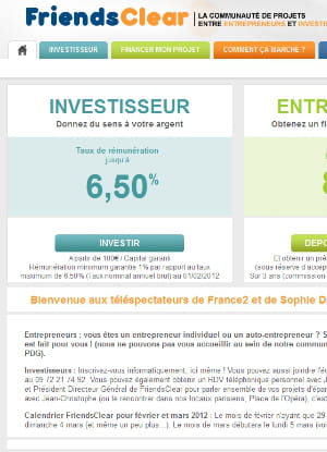 friendsclear propose des prêts entre 3 000 et 25 000 euros