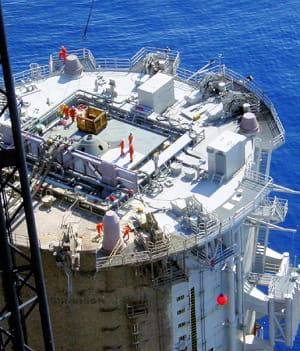 dans le golfe du mexique, technip réalise pour shell une plate-forme flottante