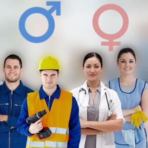 aux hommes, les métiers du bâtiment, aux femmes, ceux des services à la