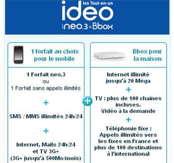 les forfaits ideo peuvent paraître plus simples et moins chers, mais les options
