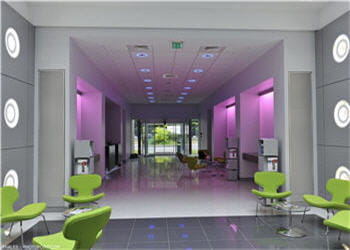 couloir du centre européen de sécurité basé à vélizy.