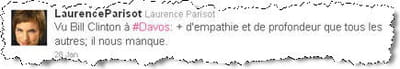 son tweet sur bill clinton.