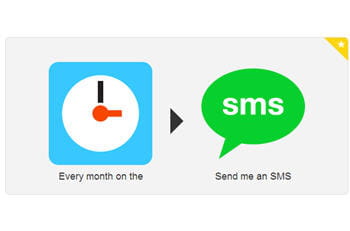 cette recette permet d'envoyer un sms lors des événements récurrents.