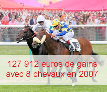 l'arrivée du prix de diane à chantilly.