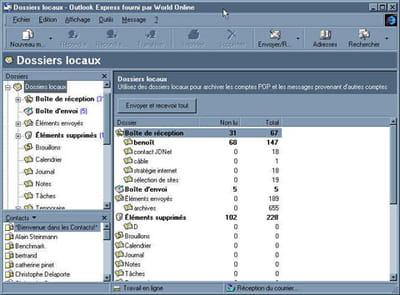 le client de messagerie outlook express
