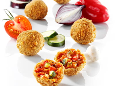 les snacks de légumes panés 'snex' de scelta mushrooms.