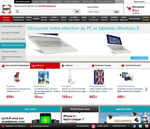 le site de darty atteint 4,1 millions de visiteurs par mois (source : classement
