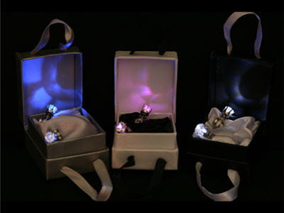 boucles d'oreilles lumineuses