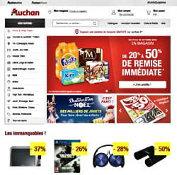 le site d'auchan d'e-commerce repose sur hybris.