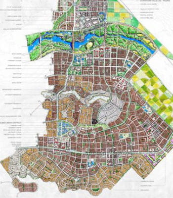 sur 13 000 hectares, valle san pedro est une ville nouvelle géante au mexique.