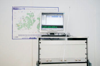 une antenne de réseau dvb-h pour tester la tv mobile au technocentre