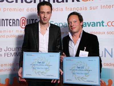 matthieu nicou,international internet manager chez dior, et frédéric bischoff,