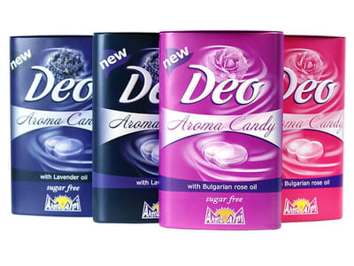les bonbons qui parfument deo aroma d'alpi commerce.